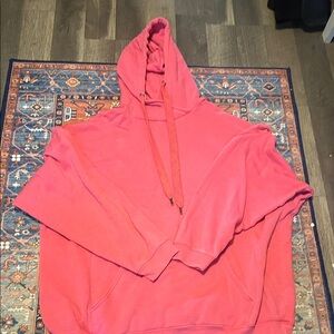 aerie Coral Pink Hoodie Sweatshirt